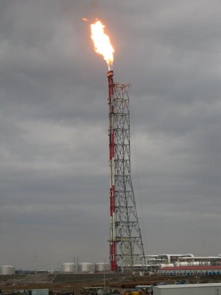 Dushanzi flaring 2